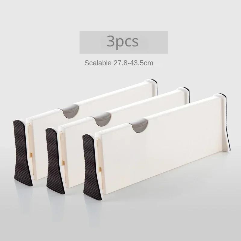 4 Pack Drawer Dividers Organizer Adjustable Storage Retractable Drawer Partition Holder Household Clapboard Kitchen Organizer