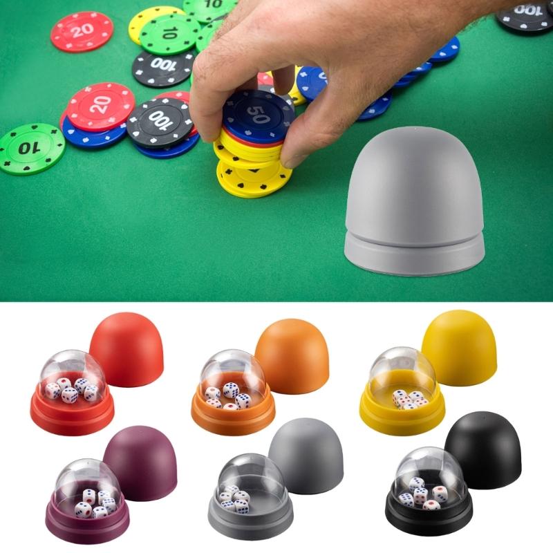 Anti-Cheating-Würfelbecher mit Deckel 5 Würfel für Spieleabend KTV Restaurant Grillgeschäft für Party-Unterhaltungsaktivität