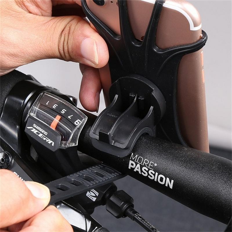 1/2/4/6PCS Black Universal Phone Holder Baby Stroller Accessories Mobile Phone Holder Rack 360 Rotatable Baby Pram Cart