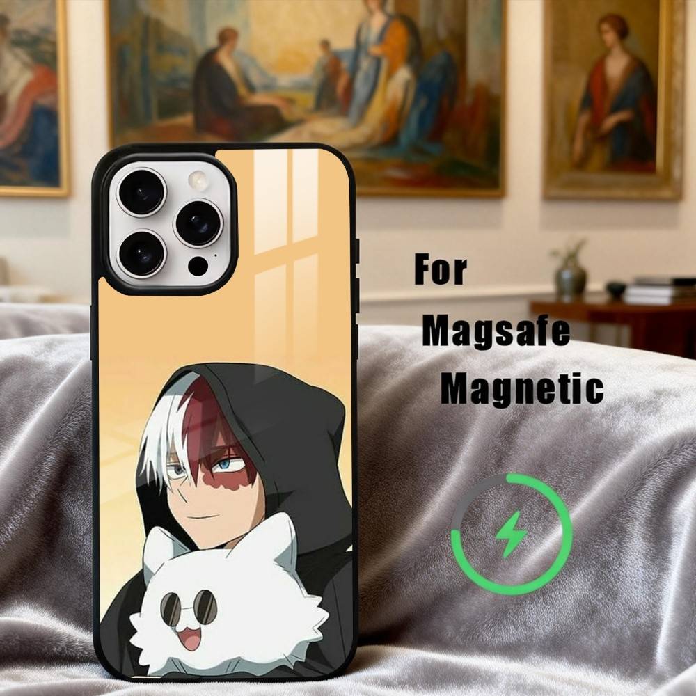 S-Shoto-O T-Todoroki M-MHA-A Phone Case For iPhone17,16,15,14,13,12,11 Plus,For Magnetic Wireless Charge Cover