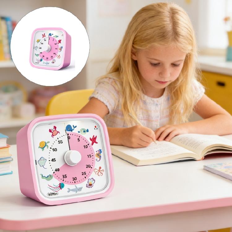 Lovely Marine Creature Shape Countdowns Device With 60 Minutes Ranges And Shockproof Case Perfect For Learners