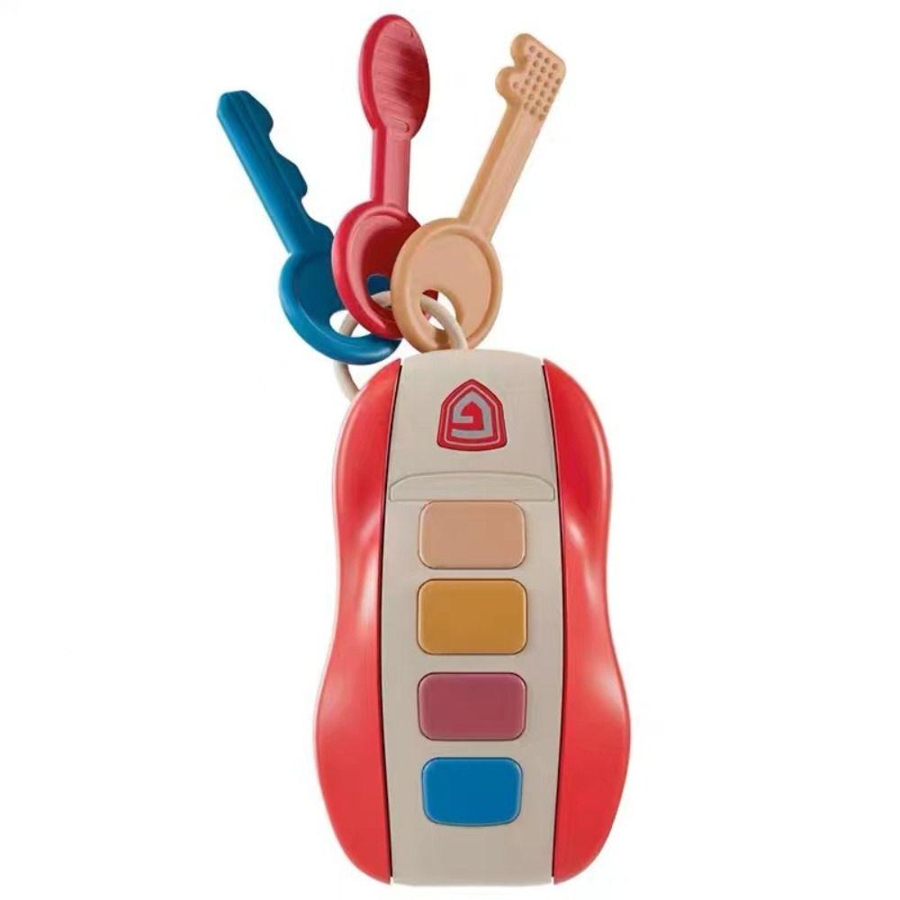 Teether Children's Music Key Toy Pretend Play Simulated Car Key Toy  Children Girl