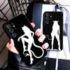 Devil Girl Silhouette Cool Soft Phone Case for Samsung Galaxy S26 S25 Edge S24 Ultra S23 Plus S22 S21 FE S20 Black Cover Back Sh