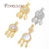 18K Real Gold Plated Crystal Charms For Jewelry Making,Trendy Jewellery Charms Accessories,Pendant For Needlework