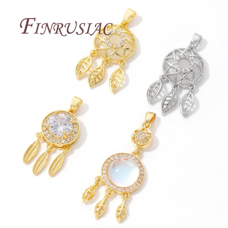 18K Real Gold Plated Crystal Charms For Jewelry Making,Trendy Jewellery Charms Accessories,Pendant For Needlework
