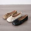 2026 New Style Flat Shoes Comfortable Nurse Big Head Non-slip Square Head Casual Soft Leather Single-layer Shoes for Women