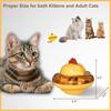 Washable Cat Treat Toy with Adjustable Dispensing Mouth Interactvie Slow Feeder Pet Ball Toy