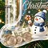 Christmas Party Gift for Friends Cash Stocking Money Holder Hanging Ornament Unique Acrylic Keepsake Ornament Xmas Tree Decoration Box