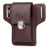 Men's Leather Waist Bag for Phone, Cigarette Case & Keys - Ideal for Construction Site & Belt Use