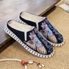 Fashion Summer Slippers For Men Half Flat Mules Elegant Shoes Comfortable Sale Sandals Man Cheap Korean Style Liquidation Trend 2024