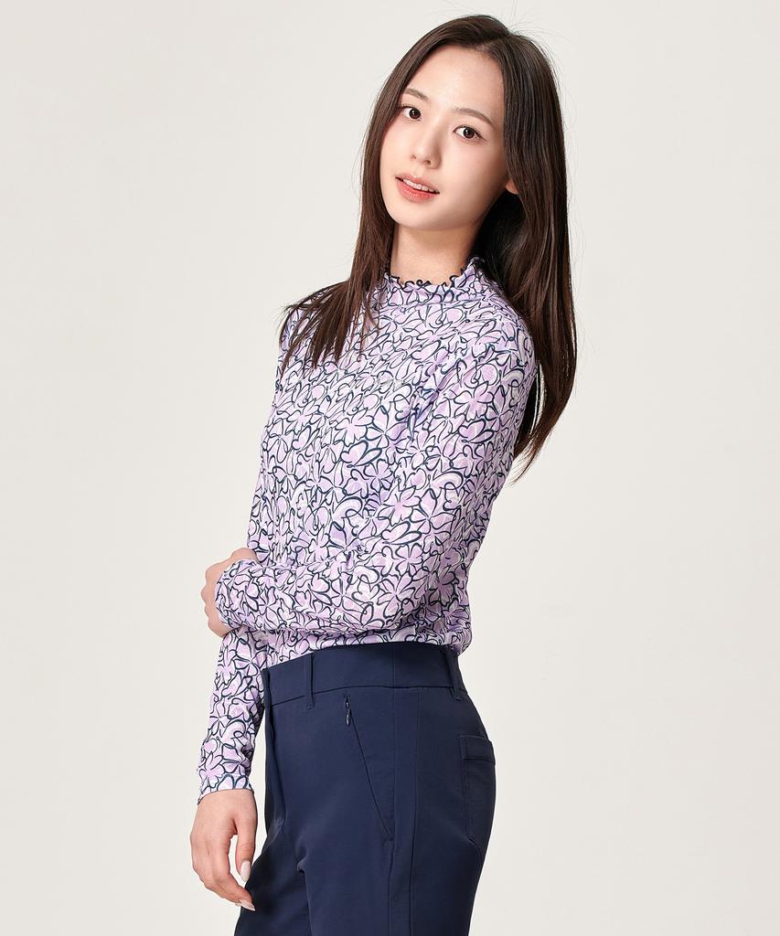BILTMORE Women'S Golf Flower Base Layer Long Sleeve Inner T-Shirt