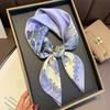 Silk 100% Mulberry Scarf Women's Spring Autumn New Style All-matching 70cm Small Square