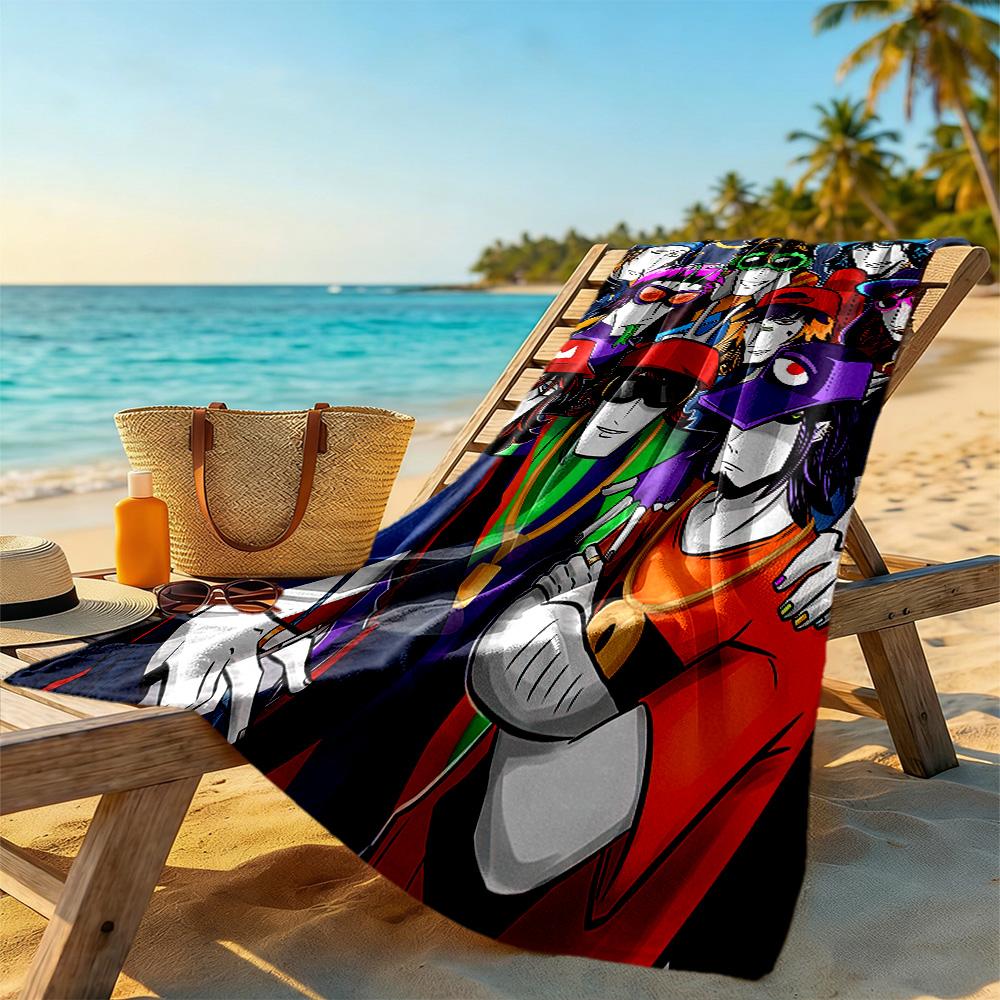 Incredibox Beach Towel Soft Durable Quick-Dry Comfortable Lightweight Suitable for Sports, Travel, Swimming, Yoga, Bathroom, Beach, And Pool