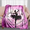 1PC Custom Name Dance Harmony Flannel blankets Patterns Throw Blanket All-Season Soft Gift for Couch, Bed, Camping gifts