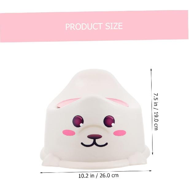 1pc Portable Potty Thicken Toilet for Travel Lightweight Design for Boys Girls Ergonomic Training Toilet for Home Use Gray Seal Color