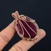 Ruby Pendant Gemstone Jewelry, 999 Copper Wire Wrapped Handmade Pendant, Latest Design Jewelry