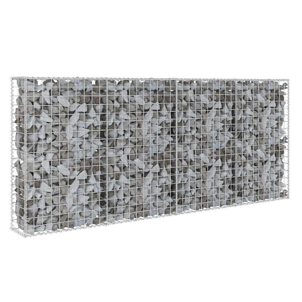 Gabion Wall with Cover Galvanized Steel 200*20*85 Cm