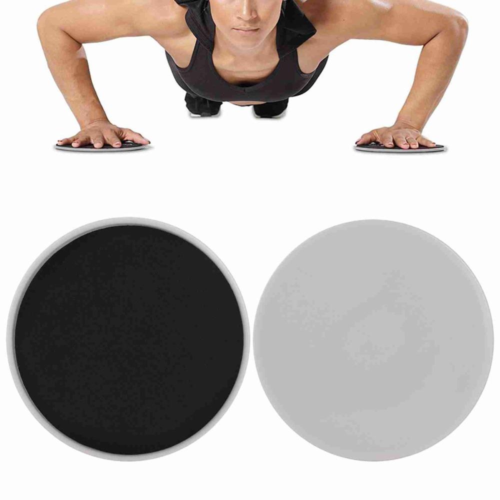 2PCS Non-Slip Exercise Sliding Discs Dual Sided Ab Pads Equipment  Fitness Training