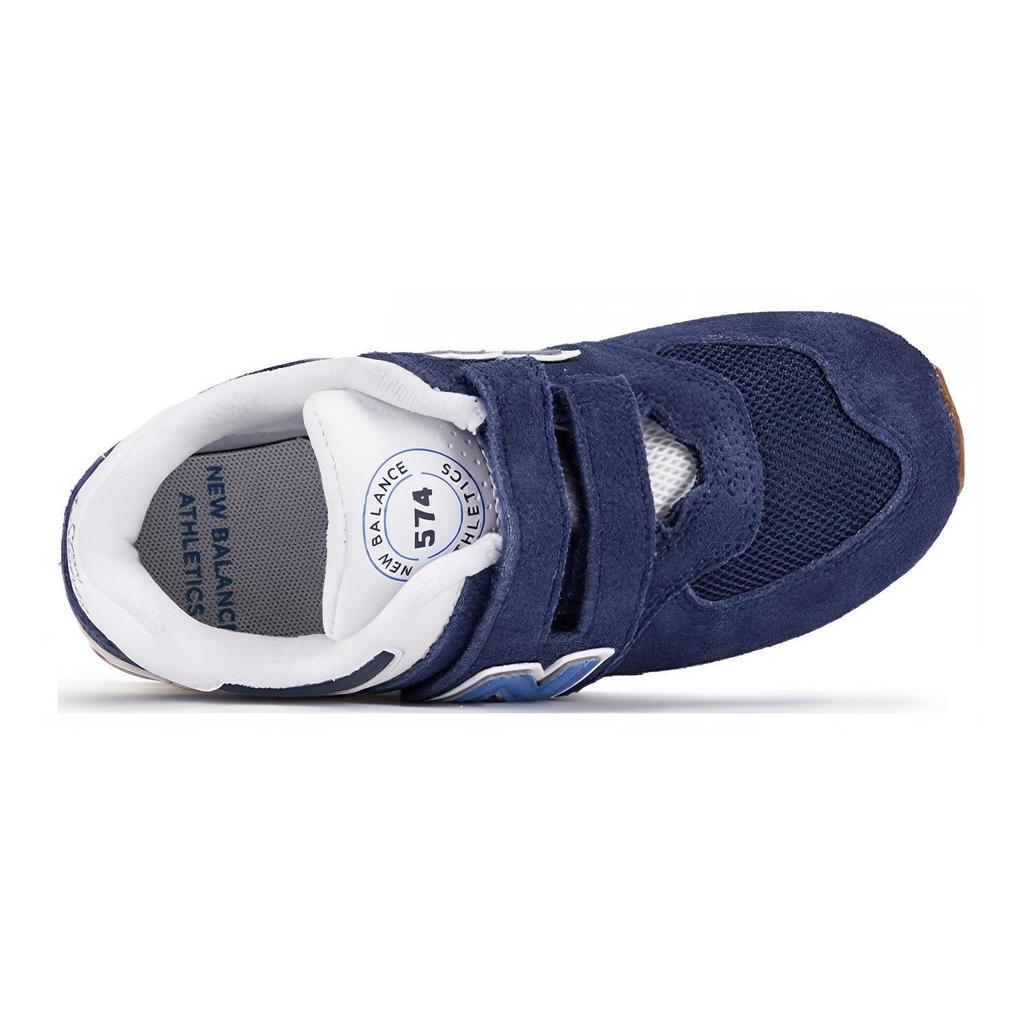 (PS) New Balance 574 Hook & Loop Shoes 'Blue White' Kids' PV574CU1