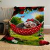 1PC Hedgehog, HammockOutdoor Flannel Blanket - Soft Plush Decor for Picnics, camping, Bedroom, Playroom, Office, or Lunch Break 1324A