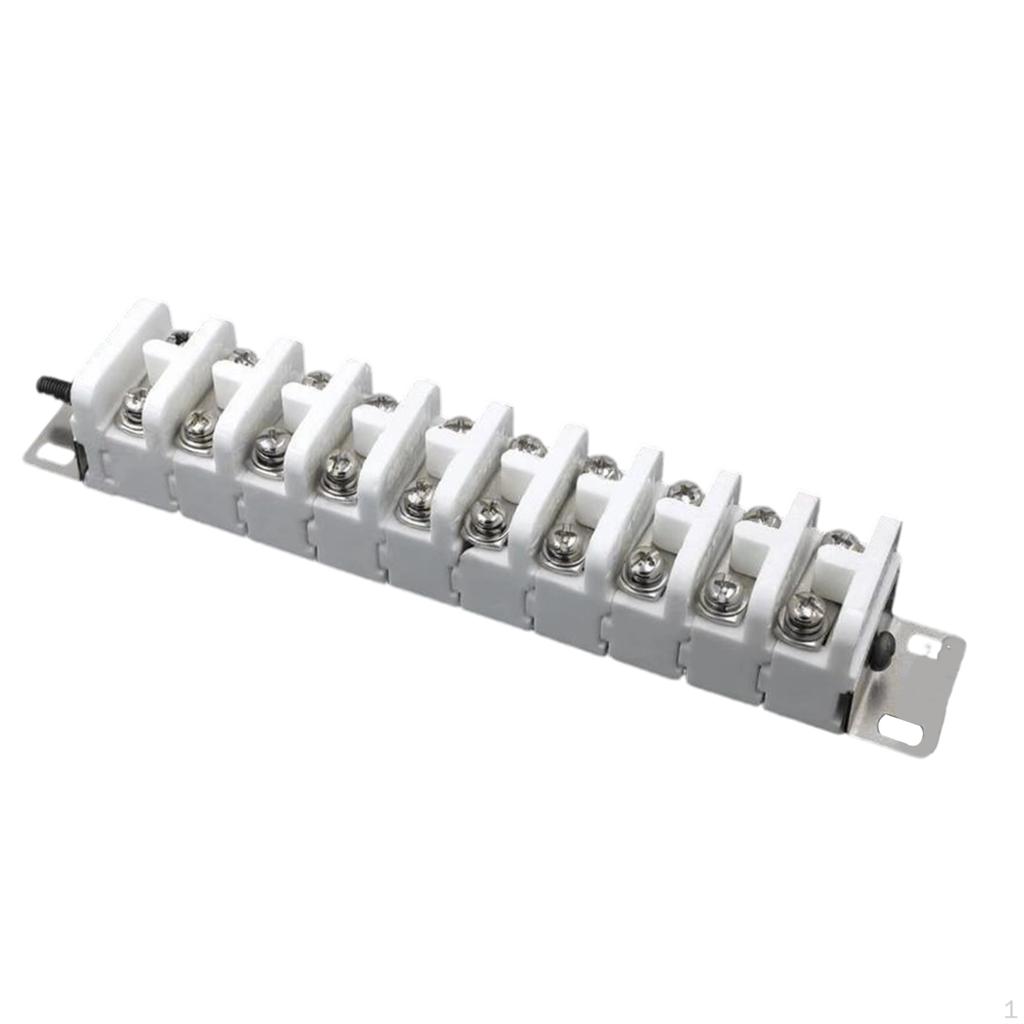 Ceramic Wire Connector, High Temperature Terminal Block, 2 In Exit, Power Repairs 1 Out 10A