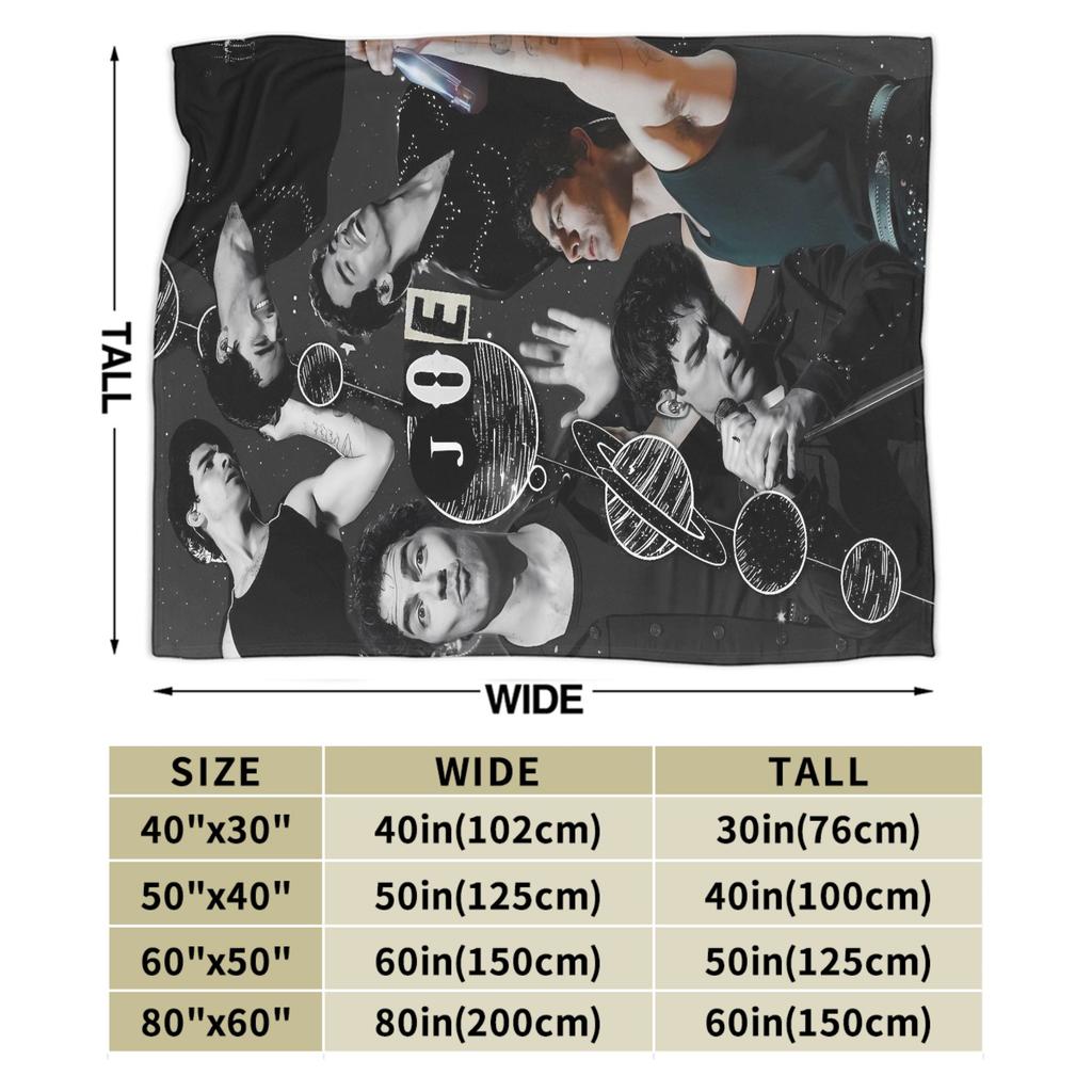 Joe Jonas Joecation Blanket Quality Warm  Throw Blanket Winter Students Living Room Pattern Bedspread