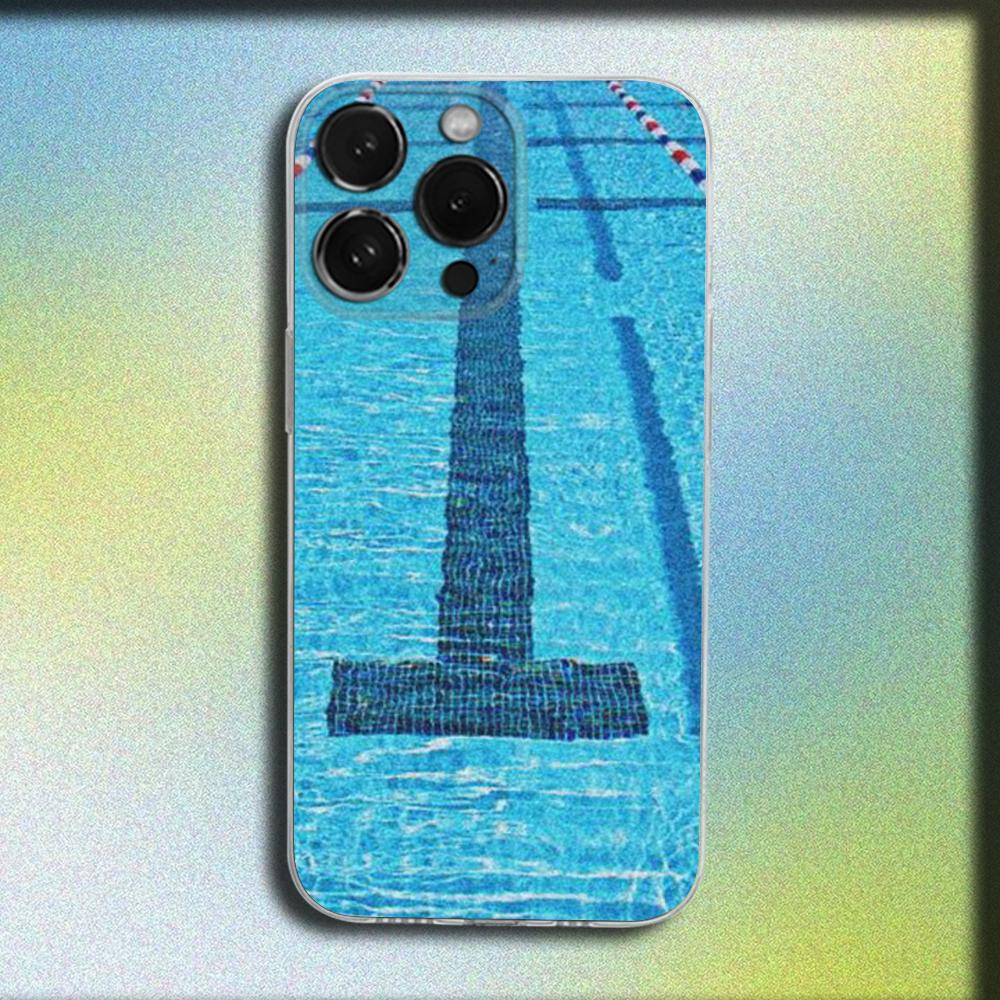 

Swimming Pool Water Ripple Pattern Phone Case for iPhone 17 16 15 14 13 12 11 16E Series Pro Max Plus Double Layer Protection iphone 12 ProMax