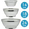 Wahei Freiz Kachikore 3-Piece Stainless Steel Strainer Set (14, 18, and 24cm) KR-8273