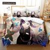 3D Print Kochou Shinobu Bed Anime Demon Slayer Bedding Set 200x200 Teens Boys Twin Single Queen King Full Duvet Cover Sets