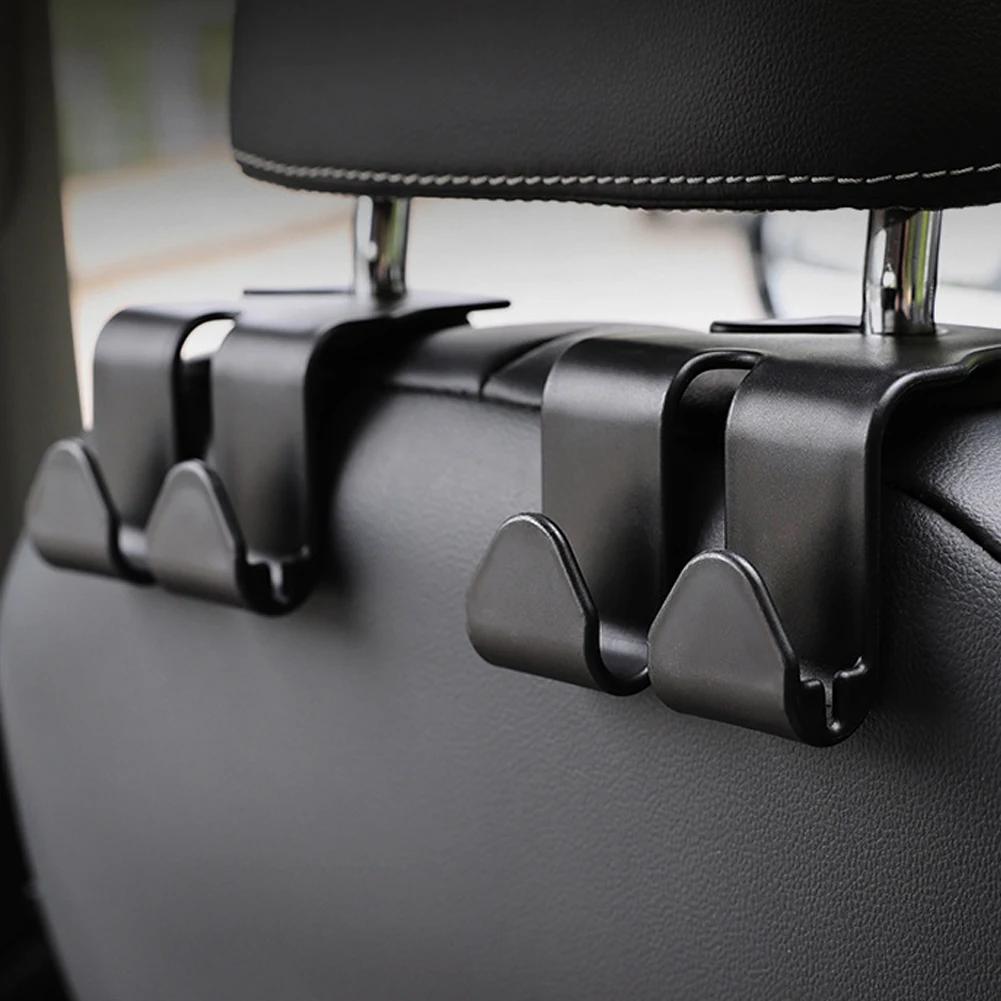 Car Hook Rear Seat Headrest Double Head Hanger Fastener Clip Auto Interior Bag Storage Hanging Holder Car Accessories