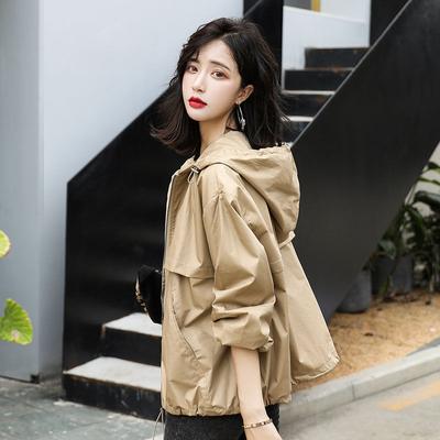 Spring and Autumn Korean Version BF Short Windbreaker Women Ins Versatile Loose Casual Student Plus Size Jacket