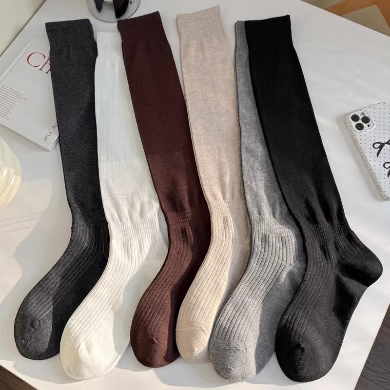 Western Style Rider Boot Calf Socks Stretchy Knight Boots Long Socks Soft Comfortable Knitted Stocking For Women Warm Accessory