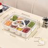 Airtight 8-Compartment Seasoning Box with Lid for Kitchen and Refrigerator Storage