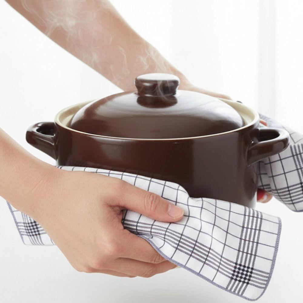 6 Pieces Absorbent Dishcloth Large Tea Towel Durable Washcloth  Tableware