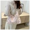 Korean Style Bowknot Faux Leather Tote Bag Versatile Women's Shoulder Handbag CLE
