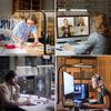 80CM 24W Study Gaming Work Table Light Super Wide Clip Desk Lamp Dimmable Double Head Study LED Lamp