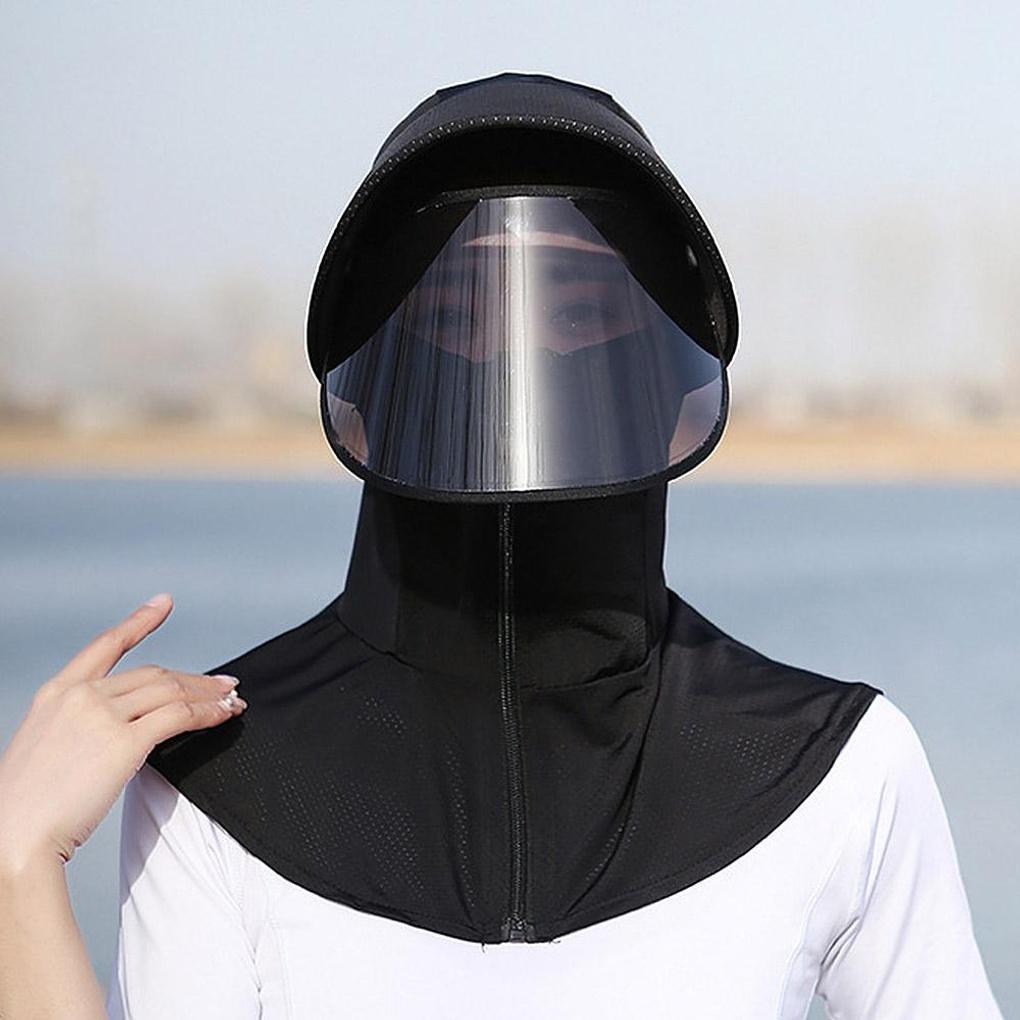Sun Visor Face Sunshade Summer Hat Black