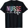 Women Nurse Life Rn Lpn Cna Leopard Nurse Week Healthcare Tee Size S-3XL