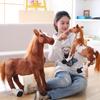 30-90cm Large Size Simulation Horse Plush Toys Cute Staffed Animal Doll Pillow Soft Boys Girls Birthday Gift Decoration