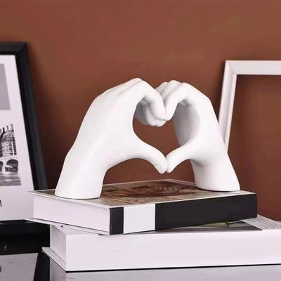 Statuetă cu gestul de iubire imprimată 3D, Statuie cu forma mâinii inimă de iubire