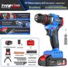 Rechargeable Brushless Electric Drill: Compact Multi-Purpose Impact Tool for Household Use