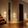 Morden Wireless Magnetic Motion Sensor Night Light Smart Home USB Rechargeable Wall Lamp Stair Bedroom Bedside LED Wall Light
