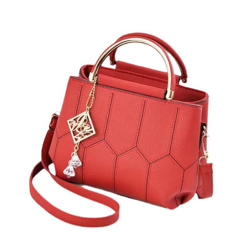 Bolsa Transversal Bordada da Moda: Bolsa de Ombro Elegante e Simples