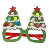 Seasonal Decorative Eyewear for Festivals Christmas Glasses, Glitter Party Glasses Frames, Novelty Elf Snowman Santa Claus Holiday Favors Children