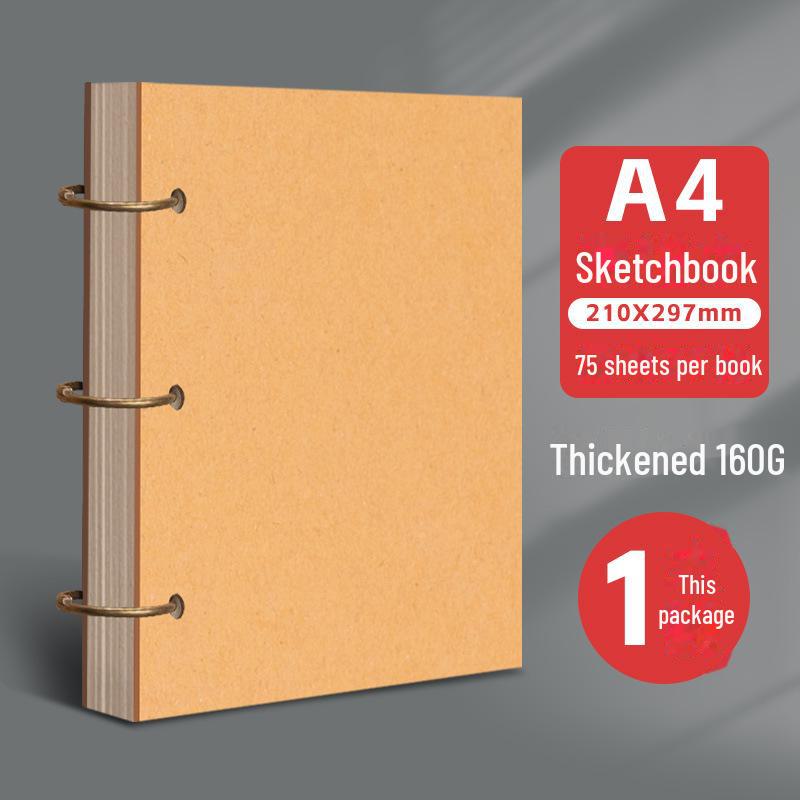 Detachable Loose-Leaf Sketchbook: A5, A4, 32K, 8K, 24K, 4K for Watercolor, Marker, and Kindergarten Art