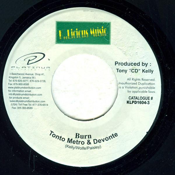 7inch Record TANTO METRO & DEVONTE / KYMBERLI - Burn / You Want Me KLPD160463 K..Licious Musi 2003 Jamaica Reggae, Ska & Dub Used