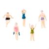 Architectural Model People DIY Crafting Sand Table Miniature Paintable Tiny Figurines for