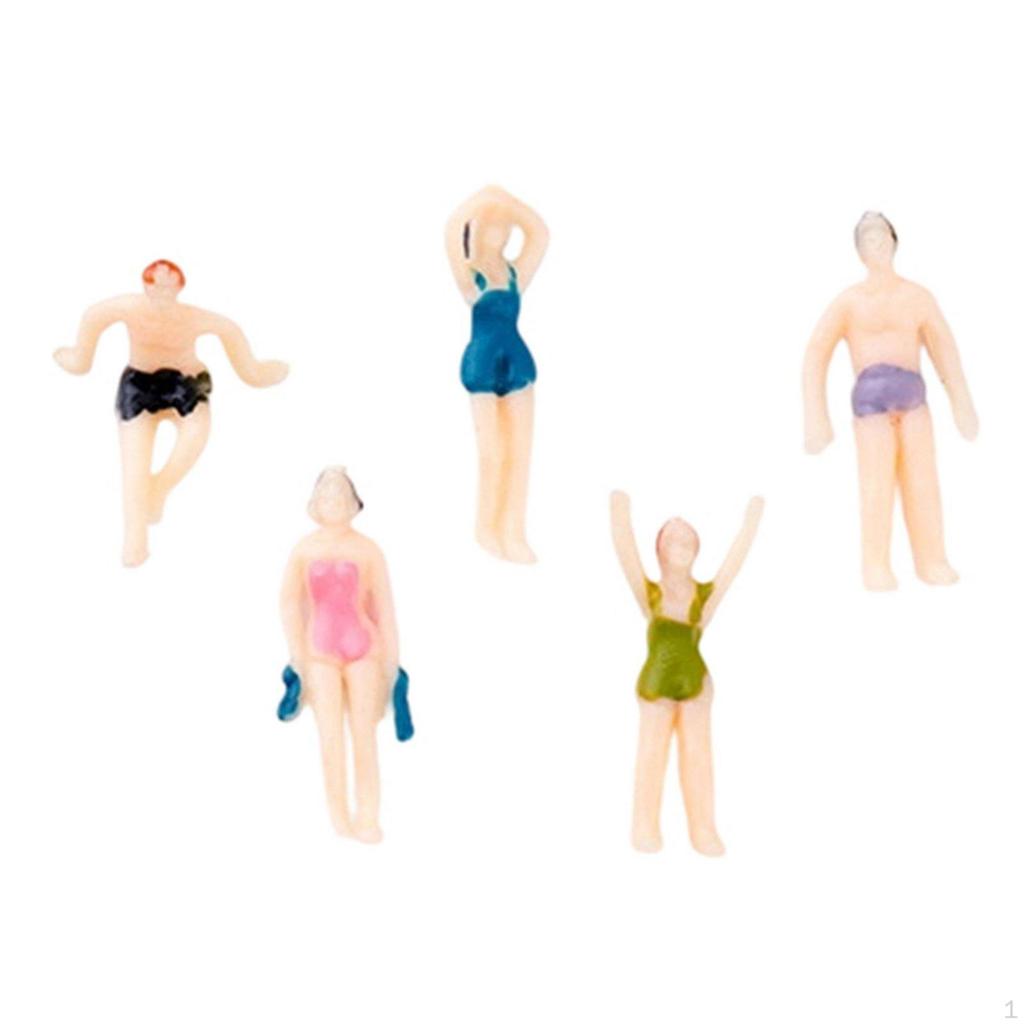 Architectural Model People DIY Crafting Sand Table Miniature Paintable Tiny Figurines for