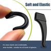 40Pcs Silicone Anti-slip Ear Hooks for Glasses Black Transparent Elastic Eye Glasses Retainer Holders Eyewear Accessories