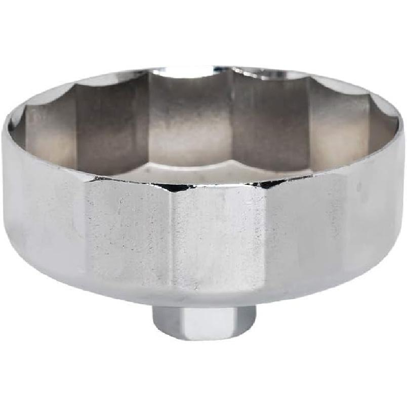 SaferCCTV 84mm 14 Flutes Oil Filter Wrench Cap Socket Removal Tool Compatible with Diesel Engines 3.0L